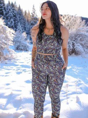 RARE Pine Bones x Youer Earned It Legging - Dancing Lupine - Small